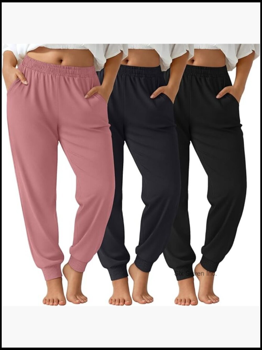 Plus Size Sweatpants Joggers Baggy Drawstring Elastic Waist Pockets Athletic